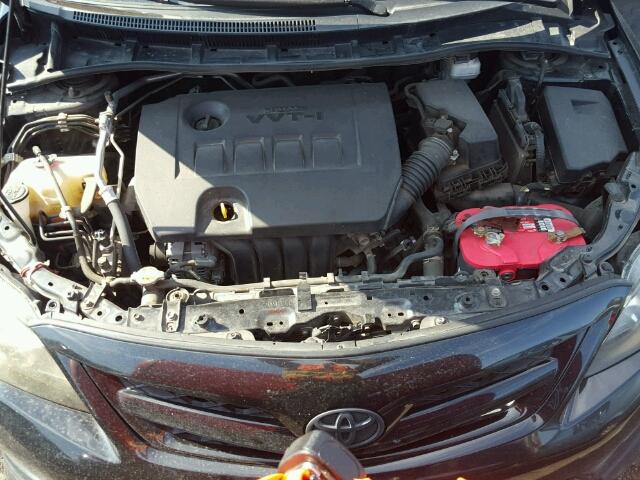 5YFBU4EE5DP110742 - 2013 TOYOTA COROLLA BA BLACK photo 7