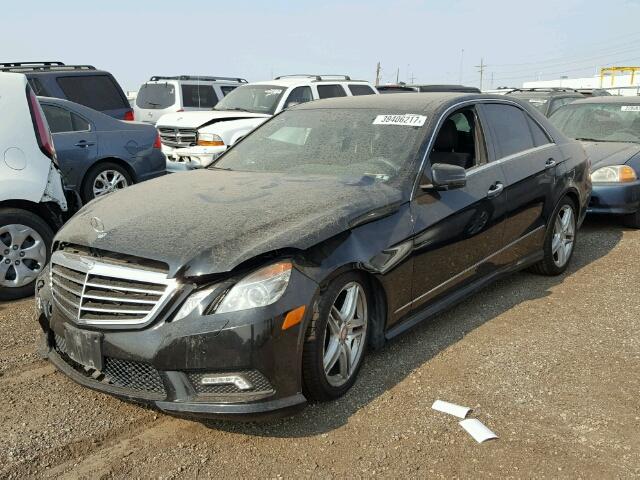 WDDHF9AB6BA314552 - 2011 MERCEDES-BENZ E550 4MATI BLUE photo 2