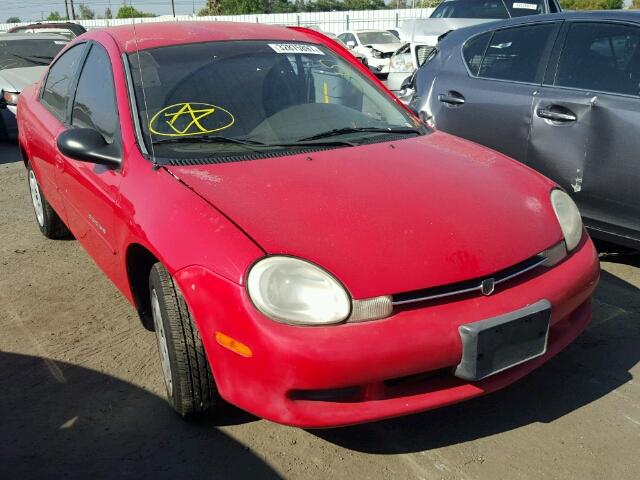 1B3ES46C01D258507 - 2001 DODGE NEON RED photo 1