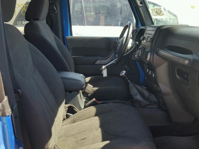 1C4AJWAG8FL538100 - 2015 JEEP WRANGLER S BLUE photo 5