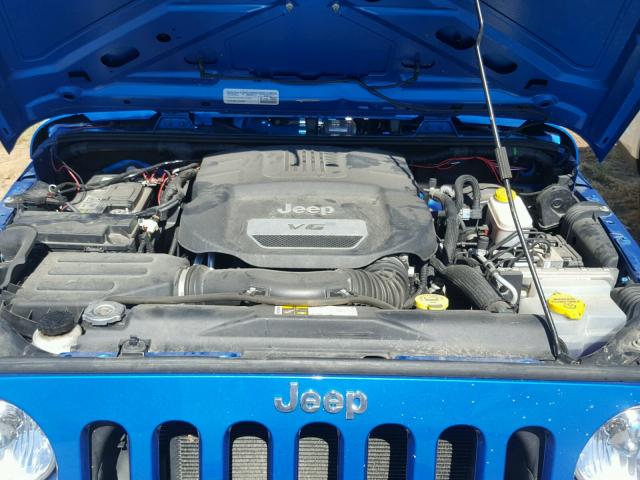 1C4AJWAG8FL538100 - 2015 JEEP WRANGLER S BLUE photo 7