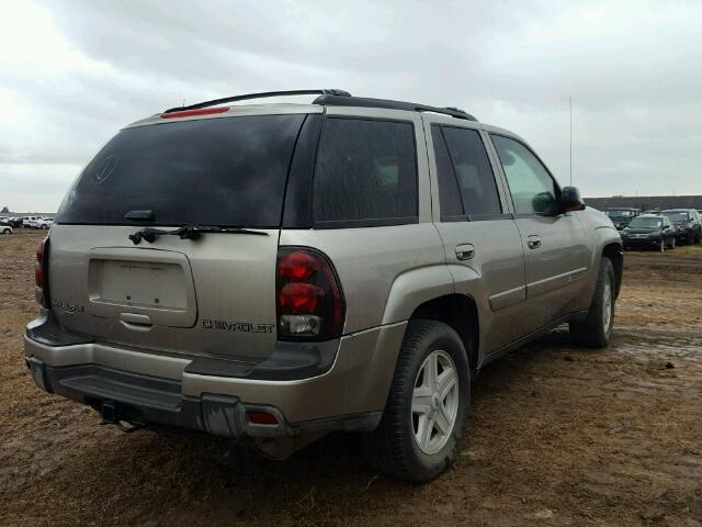 1GNDS13S832332511 - 2003 CHEVROLET TRAILBLAZE SILVER photo 4