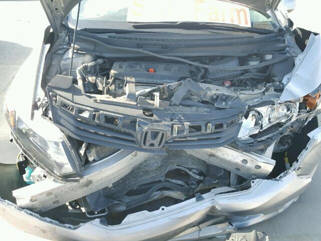 19XFB2F50CE315010 - 2012 HONDA CIVIC LX SILVER photo 7