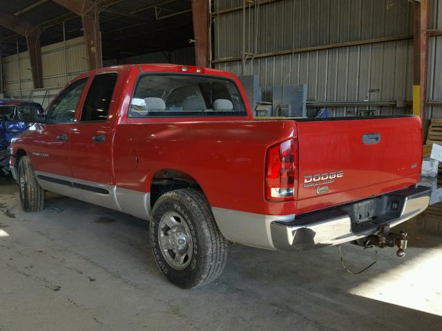 3D7KA28C84G143897 - 2004 DODGE RAM 2500 S RED photo 3