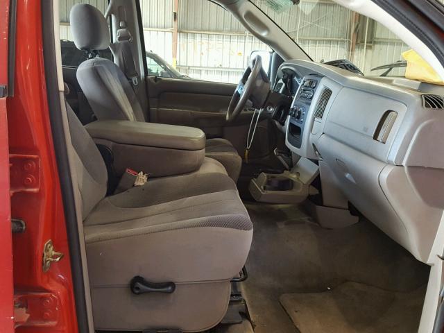 3D7KA28C84G143897 - 2004 DODGE RAM 2500 S RED photo 5