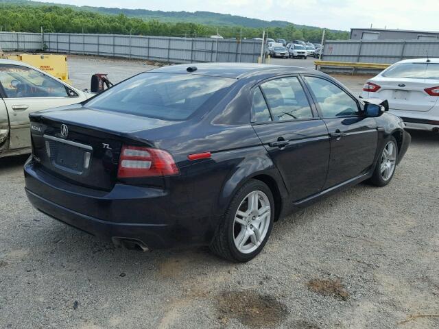 19UUA66288A001463 - 2008 ACURA TL BLACK photo 4