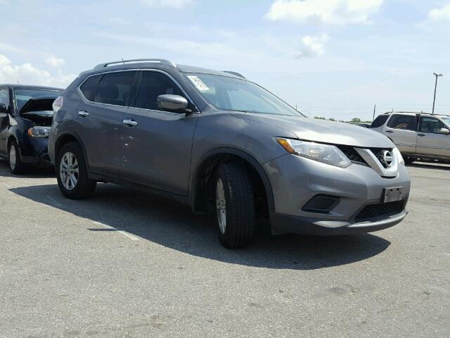 KNMAT2MT6GP606075 - 2016 NISSAN ROGUE S GRAY photo 1