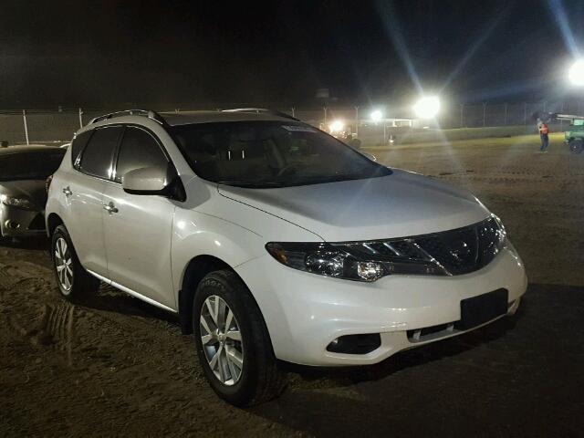 JN8AZ1MU7EW422272 - 2014 NISSAN MURANO S WHITE photo 1