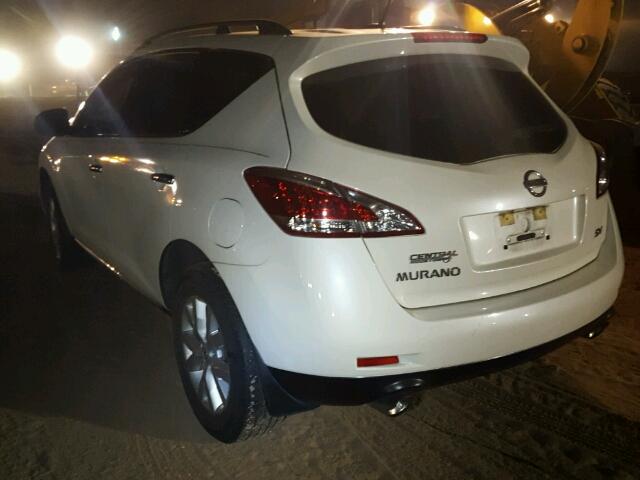 JN8AZ1MU7EW422272 - 2014 NISSAN MURANO S WHITE photo 3