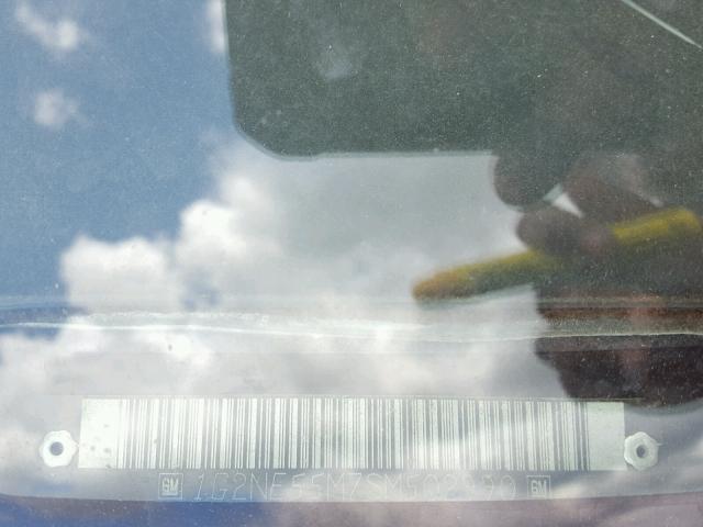 1G2NE55M7SM502990 - 1995 PONTIAC GRAND AM S Tünd qırmızı foto 10