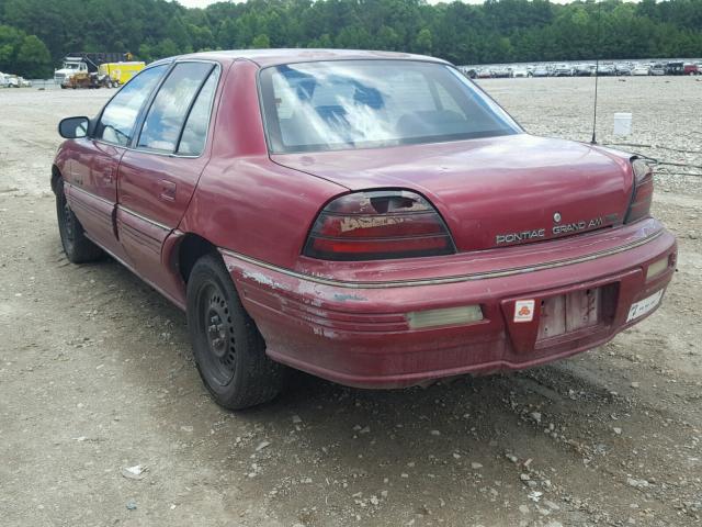 1G2NE55M7SM502990 - 1995 PONTIAC GRAND AM S Tünd qırmızı foto 3