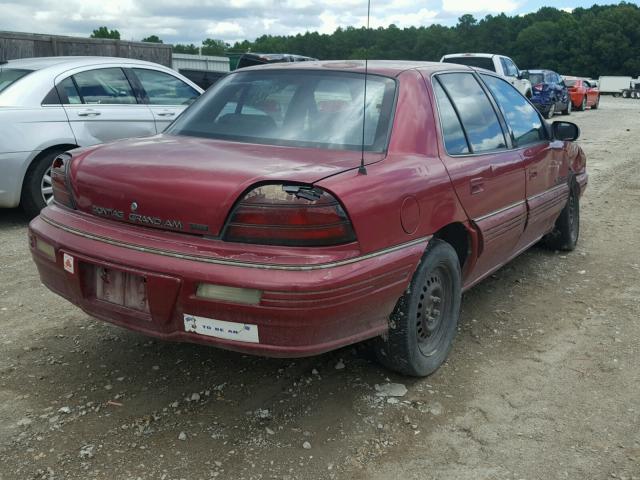 1G2NE55M7SM502990 - 1995 PONTIAC GRAND AM S Tünd qırmızı foto 4