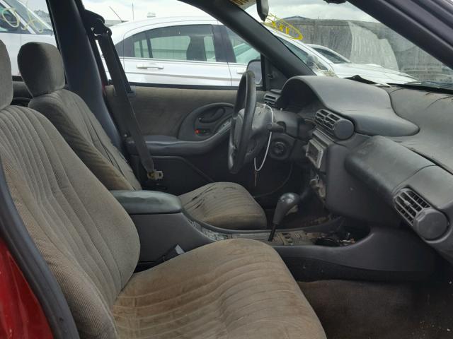 1G2NE55M7SM502990 - 1995 PONTIAC GRAND AM S Tünd qırmızı foto 5