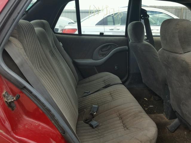 1G2NE55M7SM502990 - 1995 PONTIAC GRAND AM S Tünd qırmızı foto 6