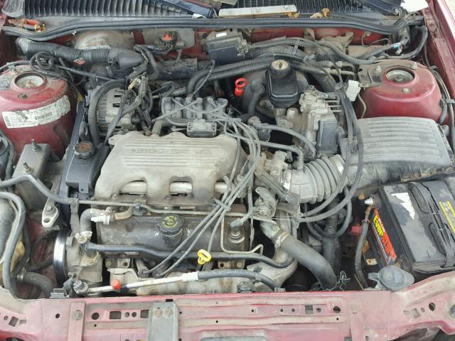 1G2NE55M7SM502990 - 1995 PONTIAC GRAND AM S Tünd qırmızı foto 7