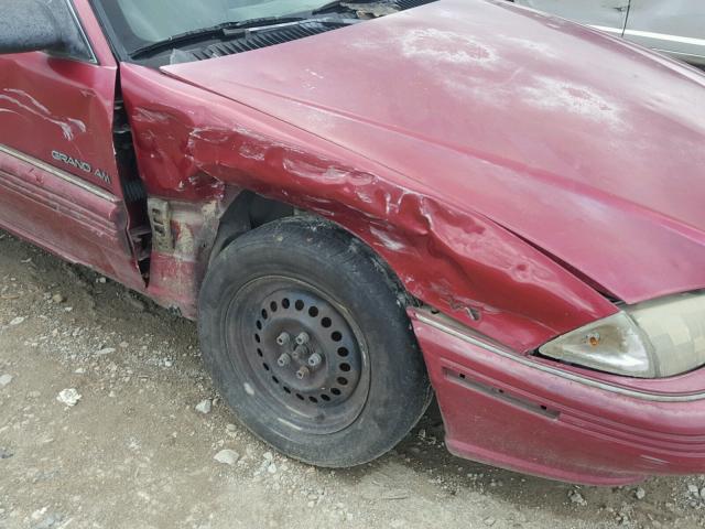 1G2NE55M7SM502990 - 1995 PONTIAC GRAND AM S Tünd qırmızı foto 9