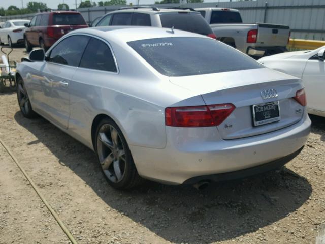 WAUDK78T98A040261 - 2008 AUDI A5 QUATTRO SILVER photo 3