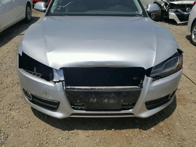 WAUDK78T98A040261 - 2008 AUDI A5 QUATTRO SILVER photo 9