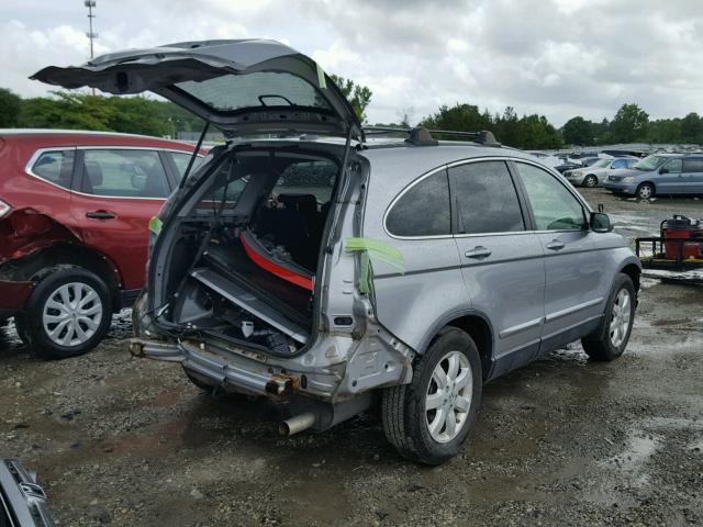 JHLRE48717C123335 - 2007 HONDA CR-V EXL SILVER photo 4