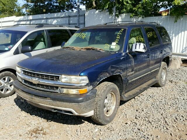 1GNEK13Z73J335603 - 2003 CHEVROLET TAHOE BLUE photo 2