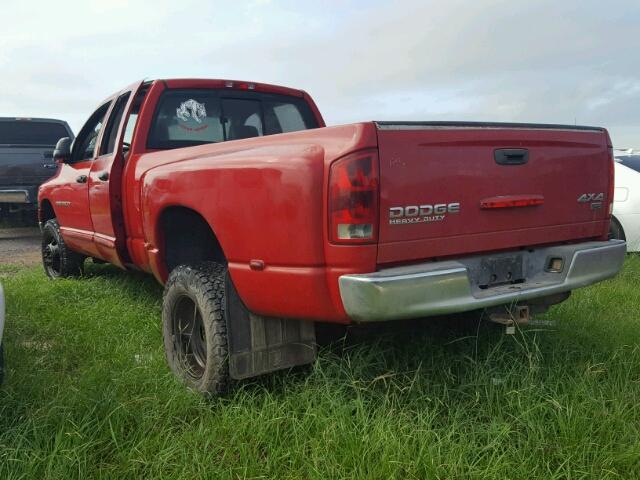 3D7MU48613G801192 - 2003 DODGE RAM 3500 RED photo 3