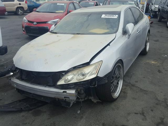 JTHBJ46G772039120 - 2007 LEXUS ES 350 SILVER photo 2