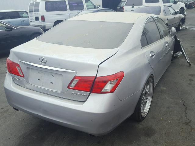 JTHBJ46G772039120 - 2007 LEXUS ES 350 SILVER photo 4