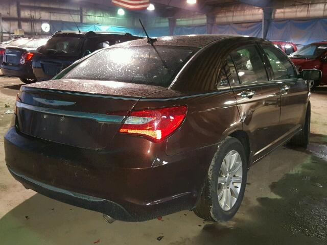 1C3CCBCG5DN526078 - 2013 CHRYSLER 200 BROWN photo 4