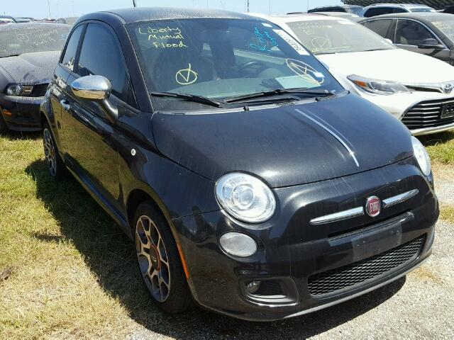 3C3CFFBR7DT663508 - 2013 FIAT 500 BLACK photo 1