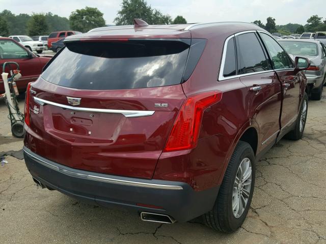 1GYKNBRS7HZ133947 - 2017 CADILLAC XT5 LUXURY RED photo 4