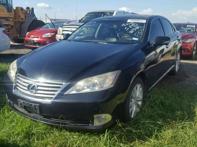 JTHBK1EG7A2370168 - 2010 LEXUS ES BLACK photo 2