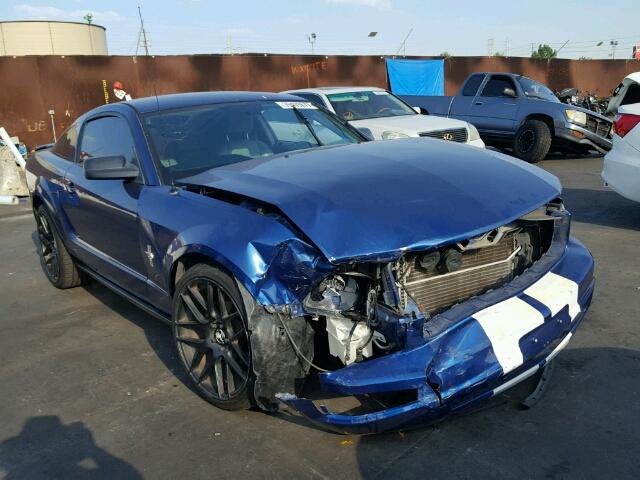 1ZVHT80N875324103 - 2007 FORD MUSTANG BLUE photo 1