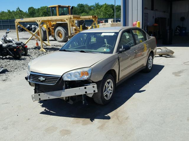 1G1ZS58F37F310845 - 2007 CHEVROLET MALIBU LS GOLD photo 2