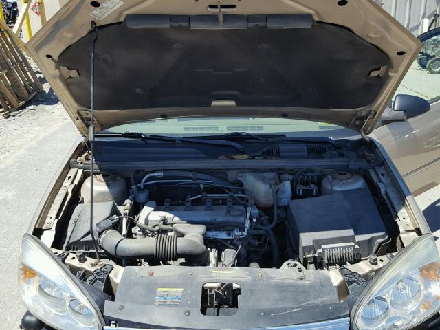 1G1ZS58F37F310845 - 2007 CHEVROLET MALIBU LS GOLD photo 7
