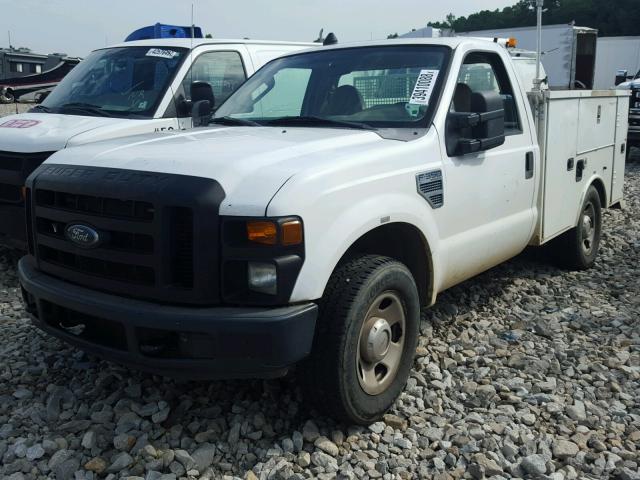 1FDWF30588EC54295 - 2008 FORD F350 SRW S WHITE photo 2