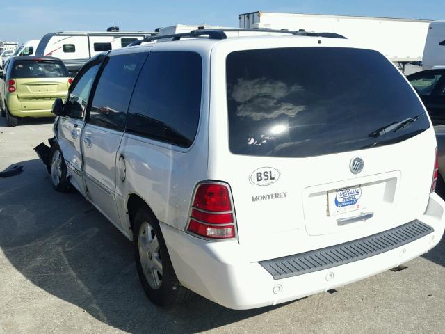 2MRDA22255BJ02566 - 2005 MERCURY MONTEREY L WHITE photo 3