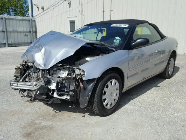 1C3EL45X54N364941 - 2004 CHRYSLER SEBRING LX SILVER photo 2