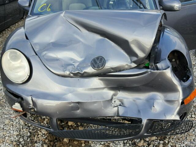 3VWRW31C26M419857 - 2006 VOLKSWAGEN NEW BEETLE ნაცრისფერი ფოტო 7