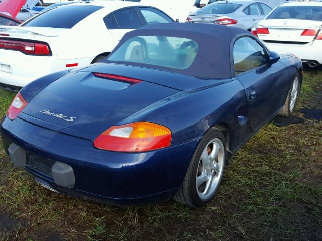 WP0CB29821U662409 - 2001 PORSCHE BOXSTER BLUE photo 4