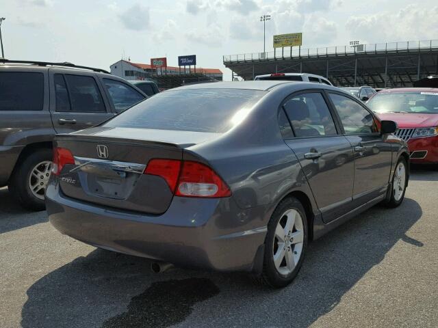 19XFA166X9E010483 - 2009 HONDA CIVIC GRAY photo 4