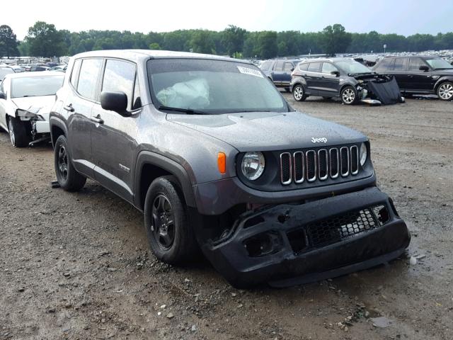 ZACCJAAT5GPC68703 - 2016 JEEP RENEGADE S CHARCOAL photo 1