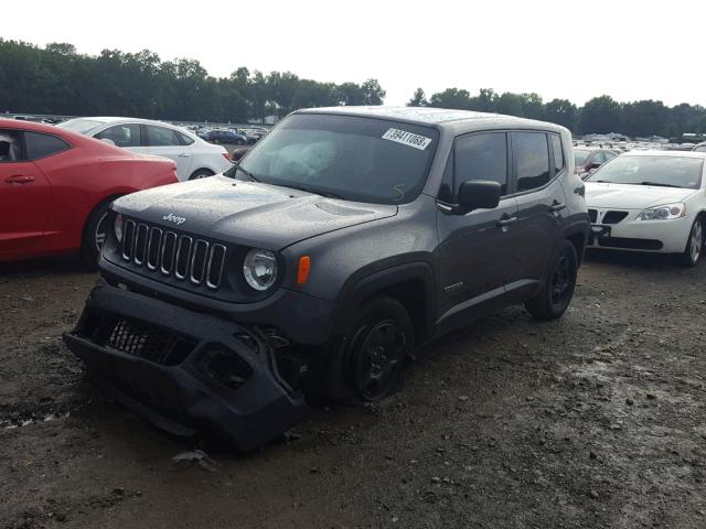 ZACCJAAT5GPC68703 - 2016 JEEP RENEGADE S Գրաֆիտ լուսանկար 2