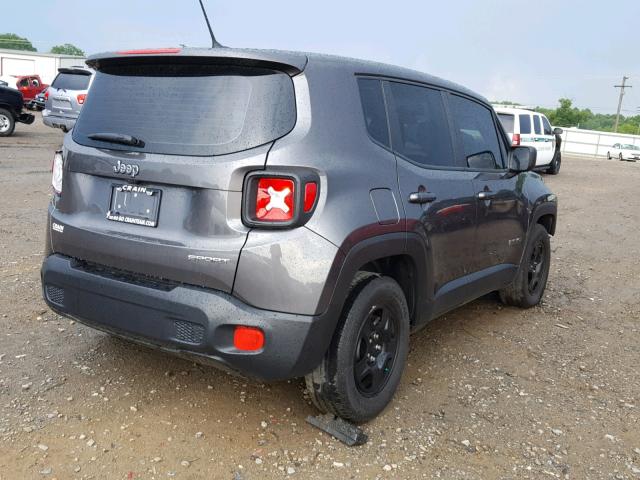 ZACCJAAT5GPC68703 - 2016 JEEP RENEGADE S CHARCOAL photo 4