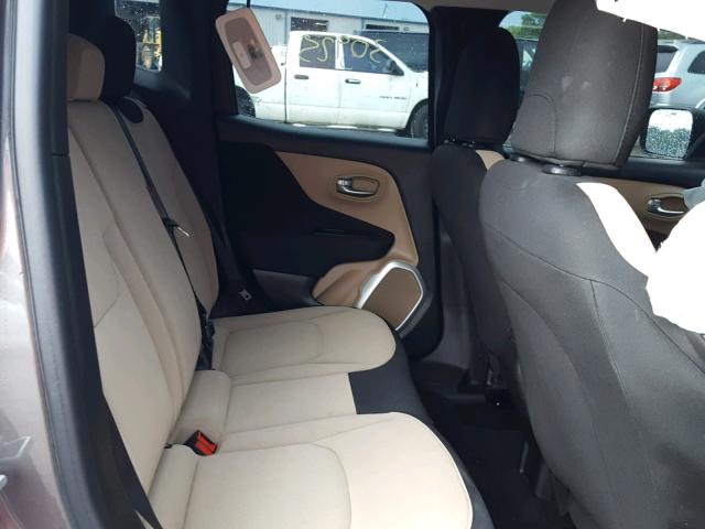 ZACCJAAT5GPC68703 - 2016 JEEP RENEGADE S Գրաֆիտ լուսանկար 6