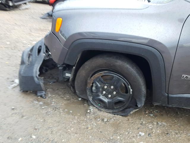 ZACCJAAT5GPC68703 - 2016 JEEP RENEGADE S Գրաֆիտ լուսանկար 9
