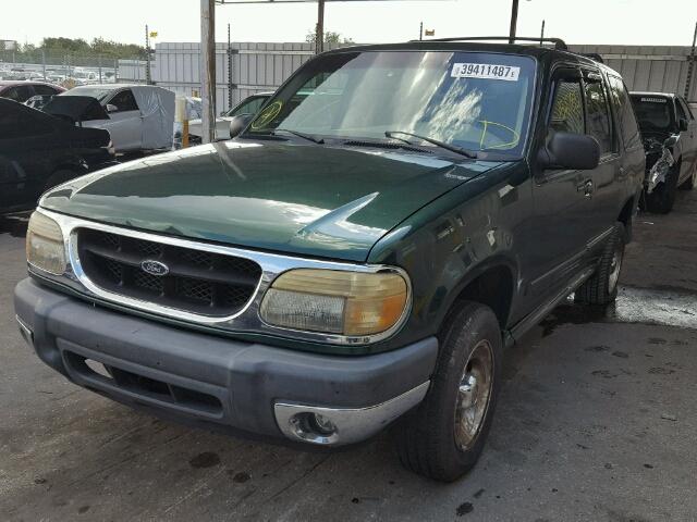 1FMZU63E5YUB61904 - 2000 FORD EXPLORER GREEN photo 2