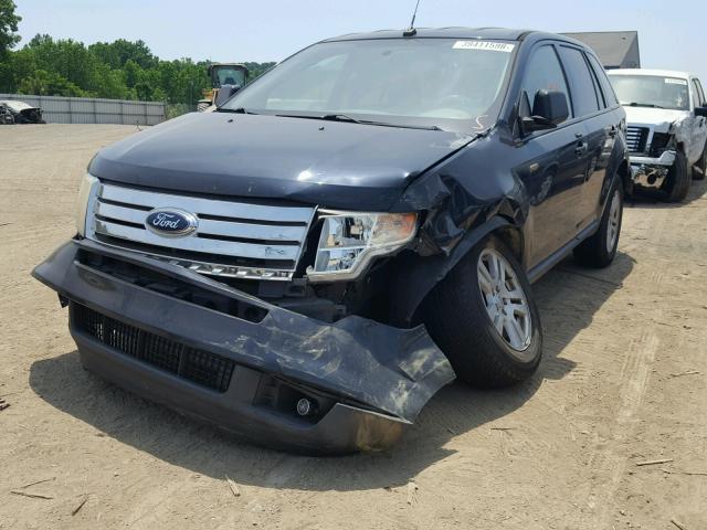 2FMDK48C78BA22830 - 2008 FORD EDGE SEL BLUE photo 2