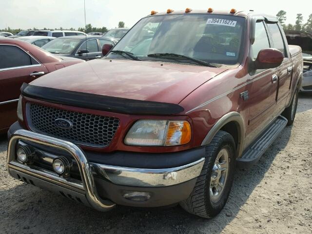 1FTRW07L42KA98334 - 2002 FORD F150 SUPER RED photo 2