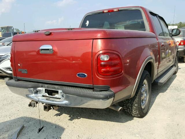 1FTRW07L42KA98334 - 2002 FORD F150 SUPER RED photo 4