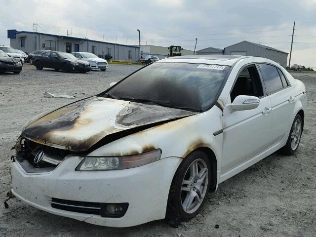 19UUA66278A049083 - 2008 ACURA TL WHITE photo 2